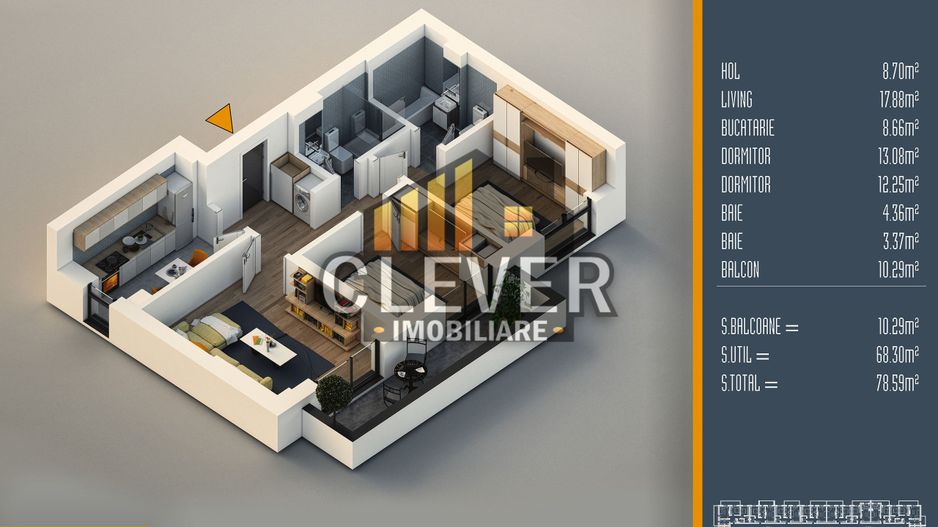 Apartament 3 camere Th. Pallady Sector 3 Parcare Inclusa - Poză 1