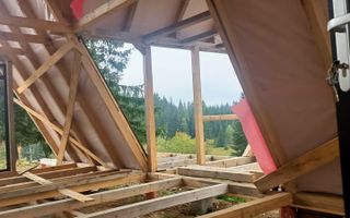 Cabana tip A frame si teren 1000 mp de vanzare / Marisel . Cluj - Poză 10