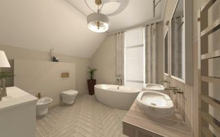 Casa 4 camere la cheie,10 minute de spital 150mp,700mp teren - Poză 15