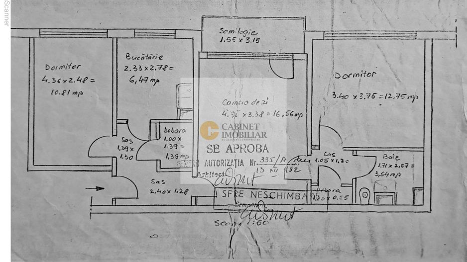 3 Camere - 61MP | Creditabil | Reabilitat | M Gorjului - 9 minute - Schiță 12
