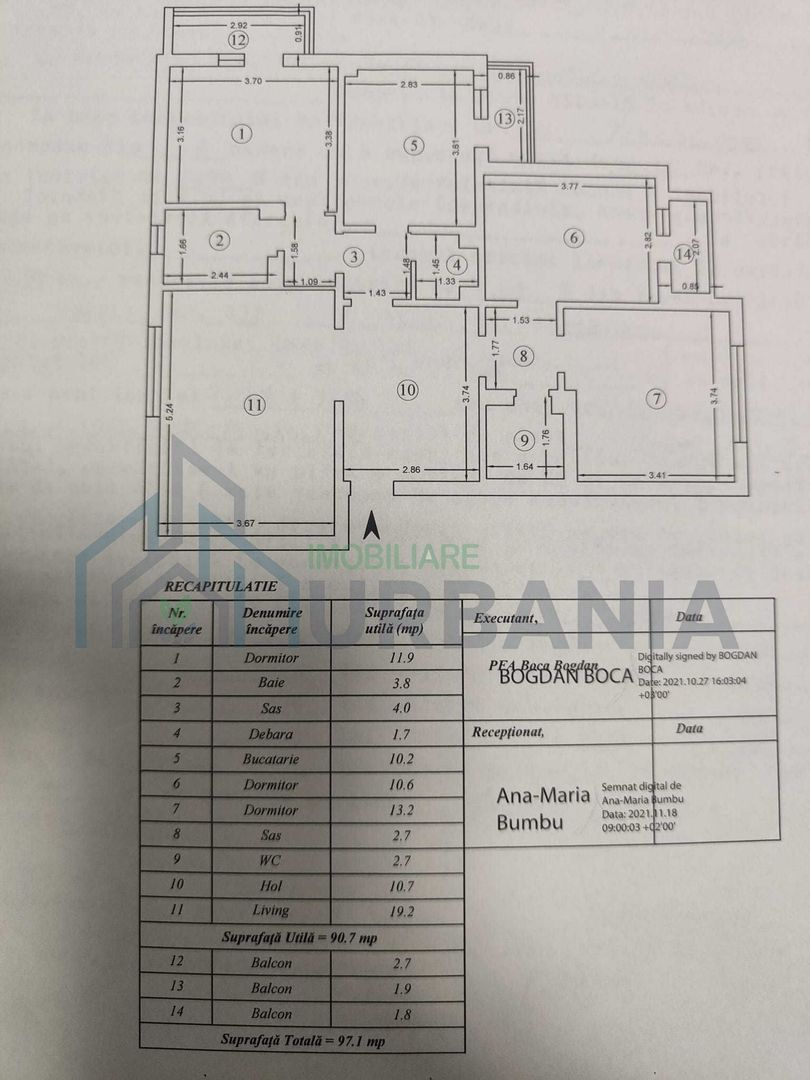 Apartament 4 camere, etaj 7/8, cartier Dacia, Iasi - 184.992 EUR - Poză 8