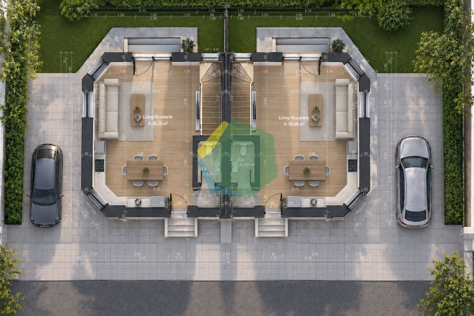 3 camere la curte, 160 mp teren și 2 parcări – Otopeni - Poză 17