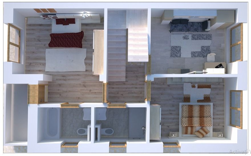 vila duplex-5cam.-2parc.-curte lib.-125mp/centru Popesti Leordeni - Poză 11