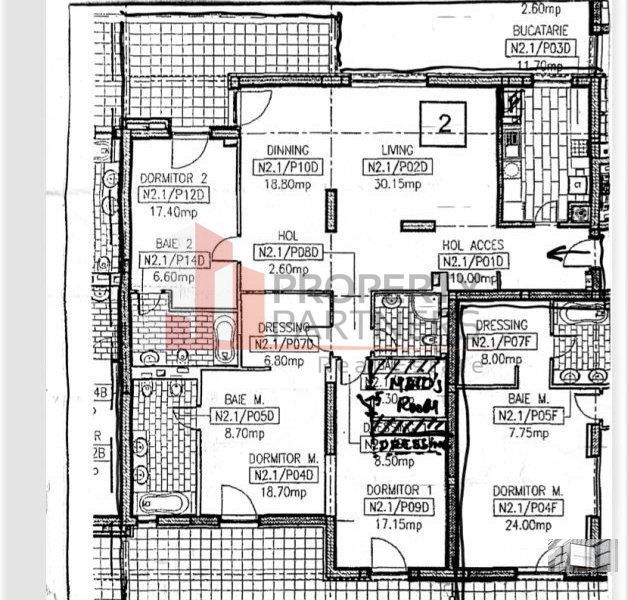 Apartament de lux langa ambasada SUA. - Schiță 4