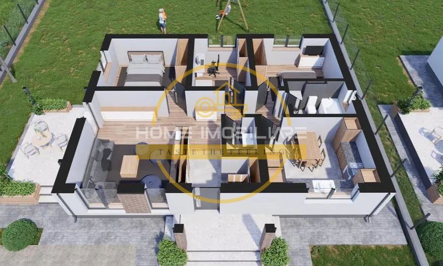 Casa 4 camere, 2 băi/incalzire in pardoseala/ teren 490 mp in zona Dancu-Holboca - Poză 5