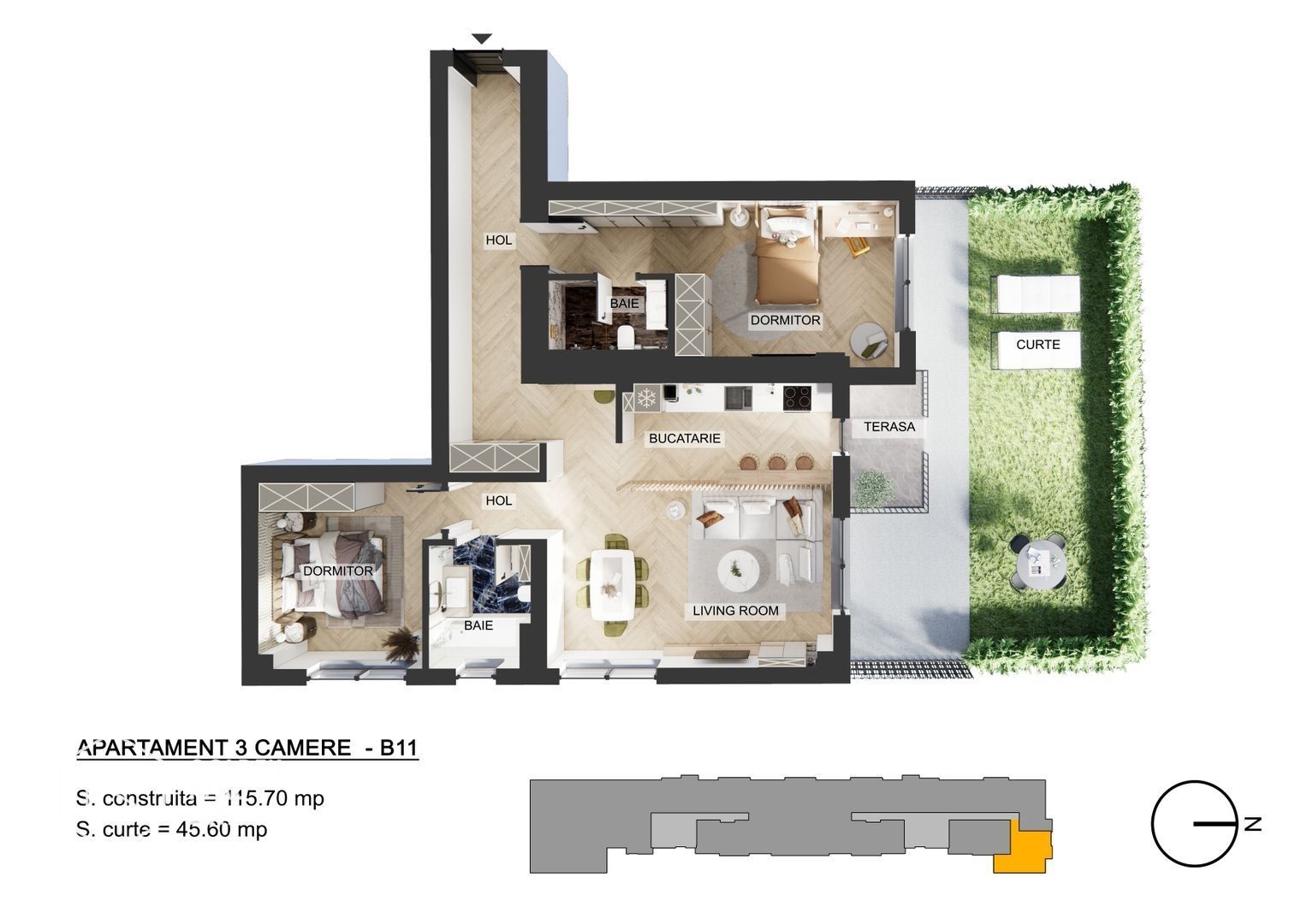 Apartamente 3 camere, Pipera, comision 0 % - Poză 25