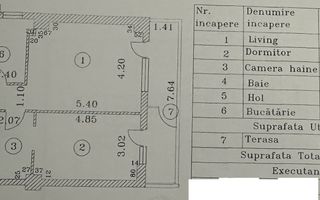 Apartament 2 Camere 🏡 | Primăvara Residence  | Parcare Subterană 🚗 - Schiță 17