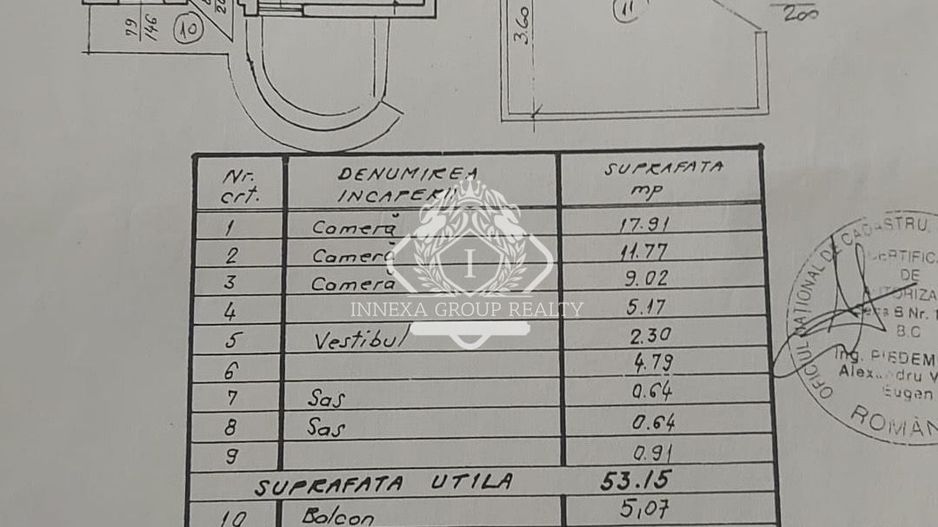 Apartament 3 camere I 65mp I Tineretului I Ultracentral - Schiță 11