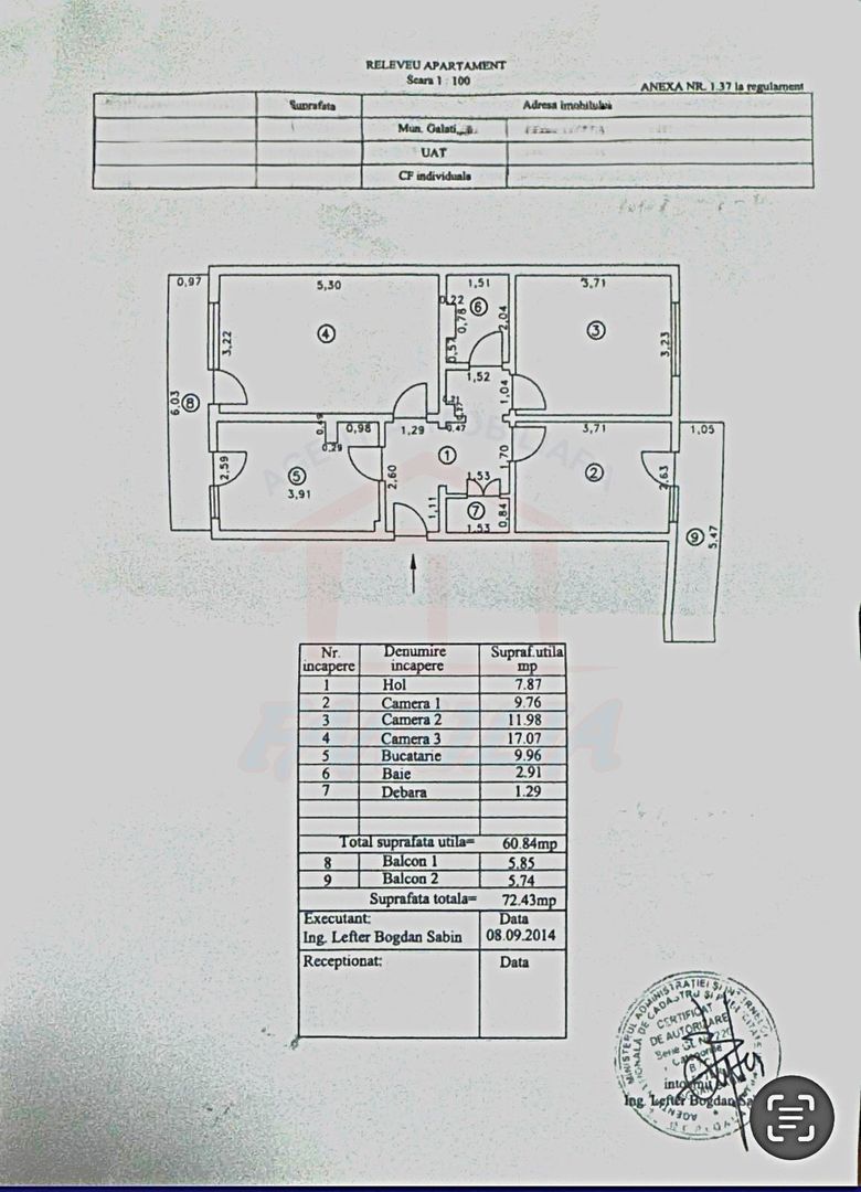 70.000 Euro 3 camere, liber, decomandat, zona Gradina Publica - Poză 4