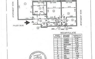 Vând apartament 3 camere, decomandat, 2 bai, 69 mp I Veteranilor / Gorjului - Poză 1