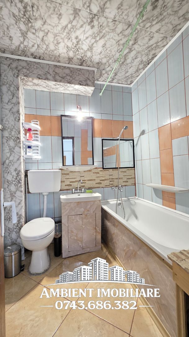 Apartament cu 3 camere, etaj 3, mobilat și utilat, zona GARĂ; - Poză 9
