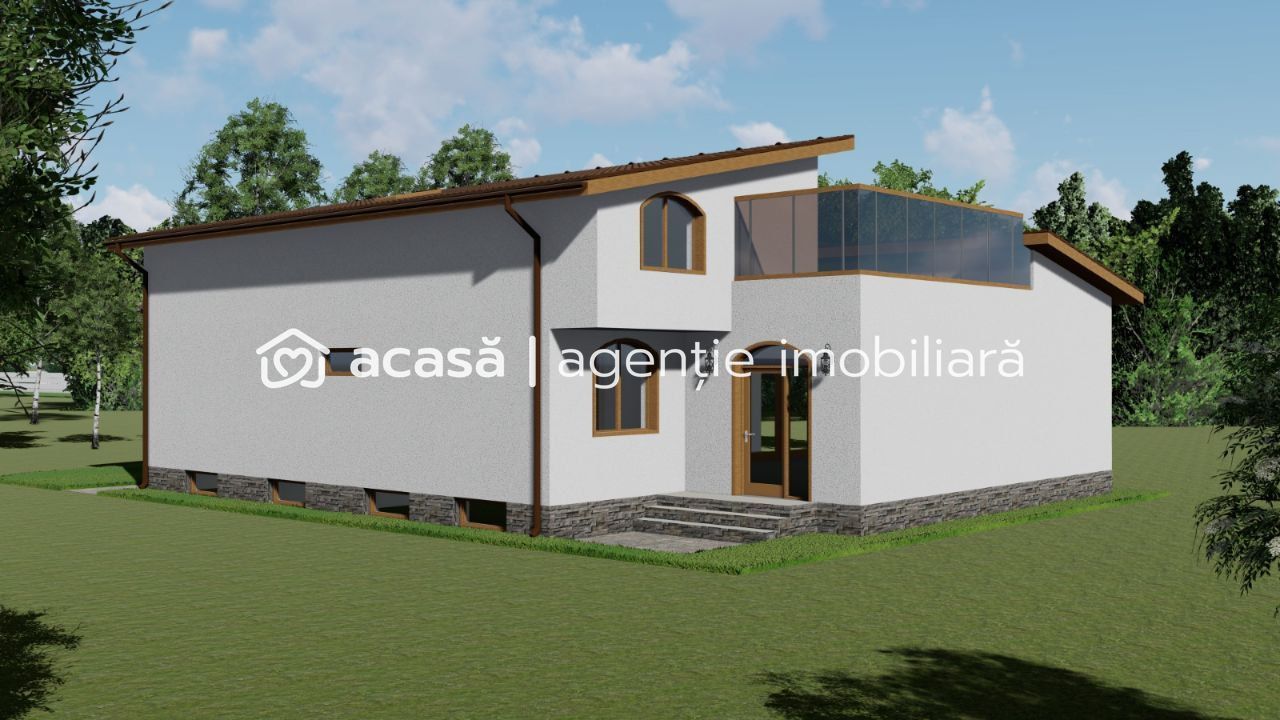 Proiect casă cu mansardă în construcție Micălaca - Poză 10