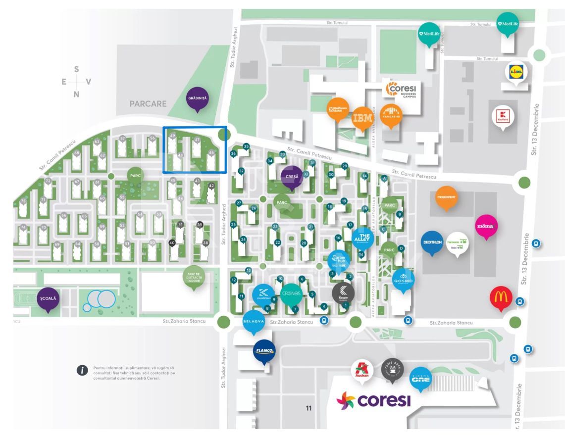 Apartament cu 2 camere ,Coresi Avantgarden - Schiță 7