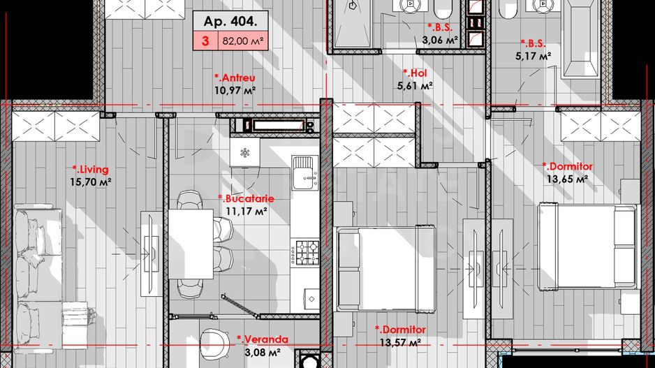 Vânzare, apartament, 2 camere, șos. Hâncești, Telecentru - Poză 5