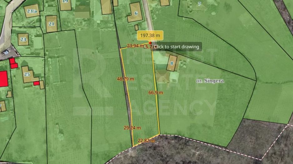 Vânzare, teren, 17 ari,  str. Ștefan Neaga, or. Sîngera - Poză 1