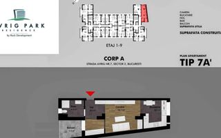 STUDIO AVRIG RESIDENCE, PARCARE SUBTERANA, MASINA DE SPALAT VASE - Poză 3