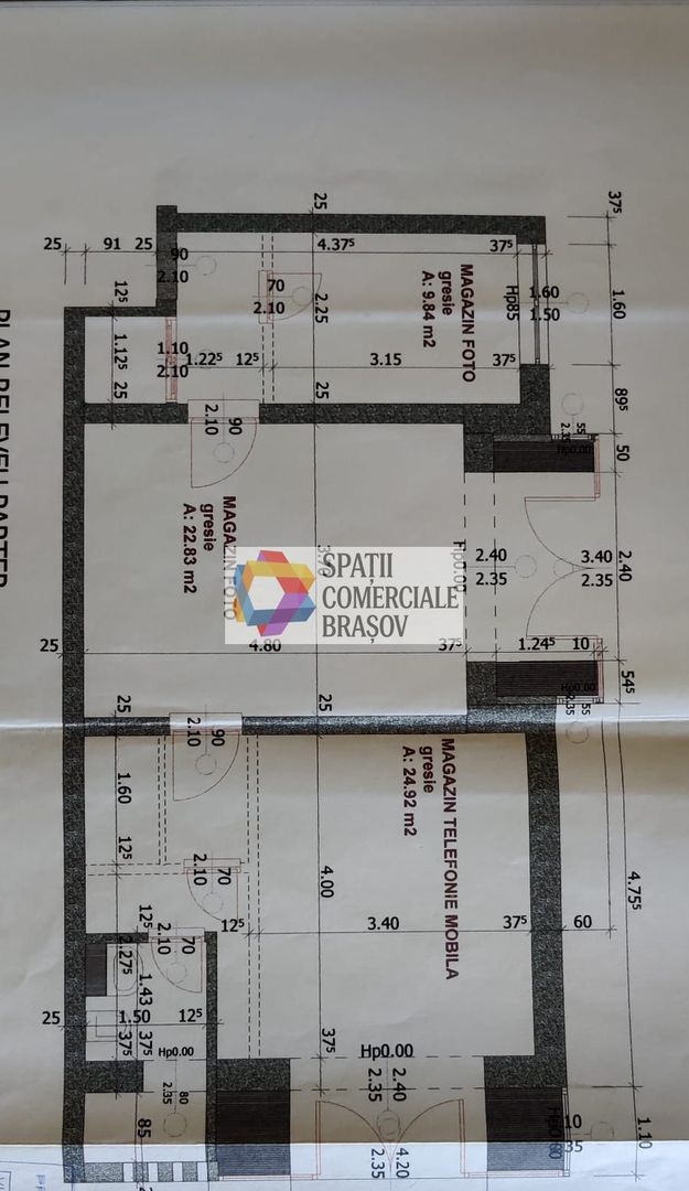 Spatiu comercial de închiriat, Brasov - 62 mp # plus-imo.ro - Schiță 3