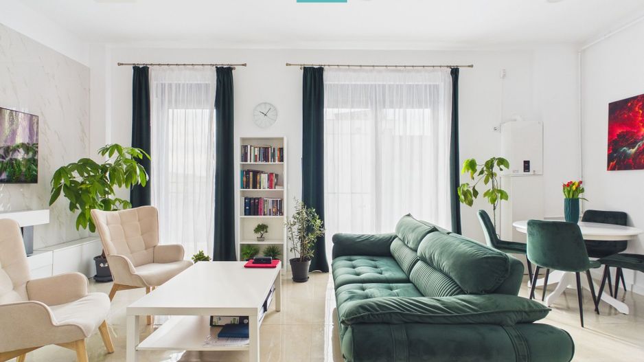 Penthouse premium, 4 camere, mobilat, 2 balcoane - Poză 2