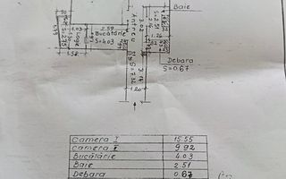 Apartament cu 2 camere, etaj intermediar, Academia de Muzica - Schiță 7