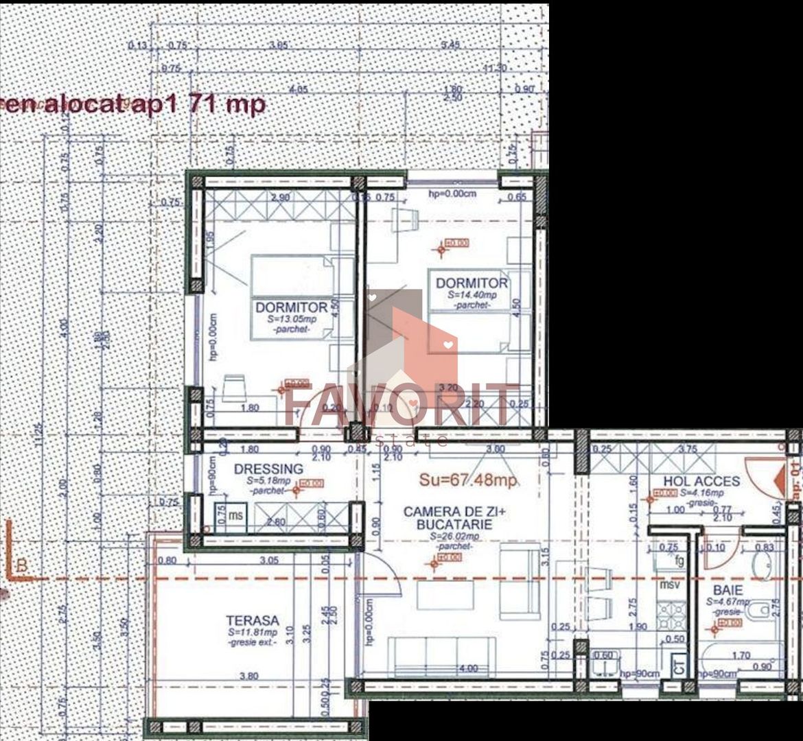 Cu gradina proprie 71mp. . Zona Cora . Finisat la cheie - Poză 11
