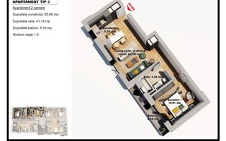 Ap 3 camere Kamsas Baba Novac - Poză 5