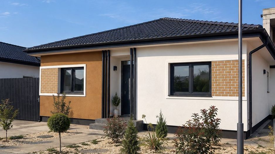 Vila individuala finalizata cu gradina proprie mare, compacta! - Poză 1