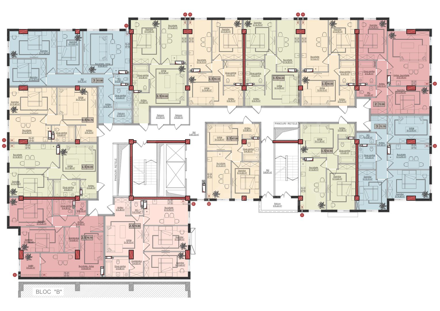 Vânzare, apratament, 3 camere, strada Bucovina, Ciocana - Poză 10