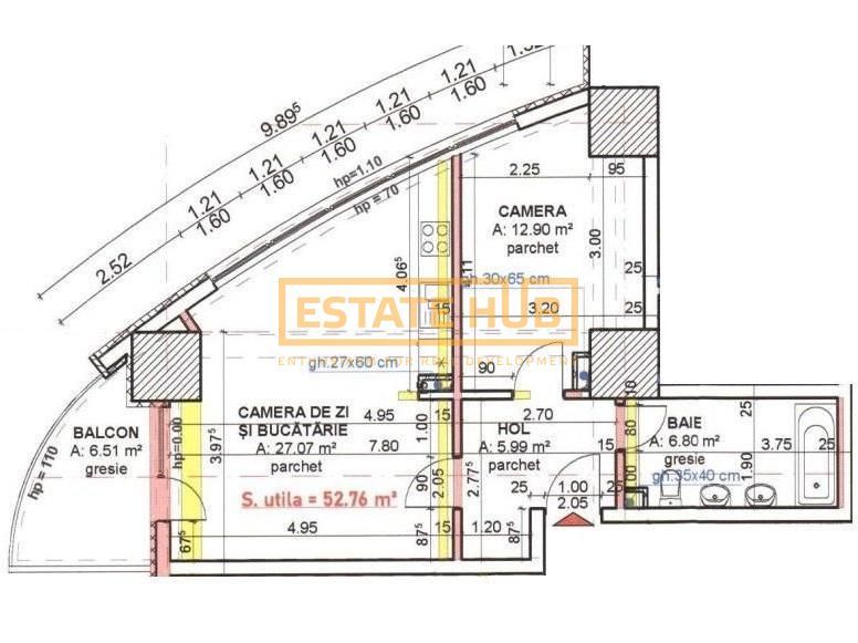 Apartament 2 camere FINISAT | Cladie noua | CF - Poză 6