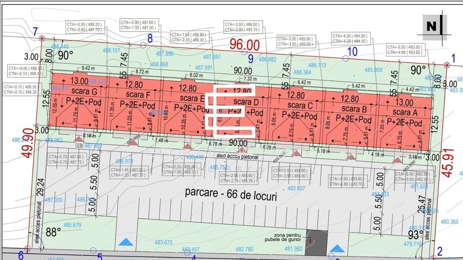 Apartament 3 camere/ETAJ 1/la cheie , Cristian - Poză 14