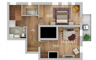 Penthouse pe 2 nivele - zona Avantgarden 3 Faza 5 - Poză 8