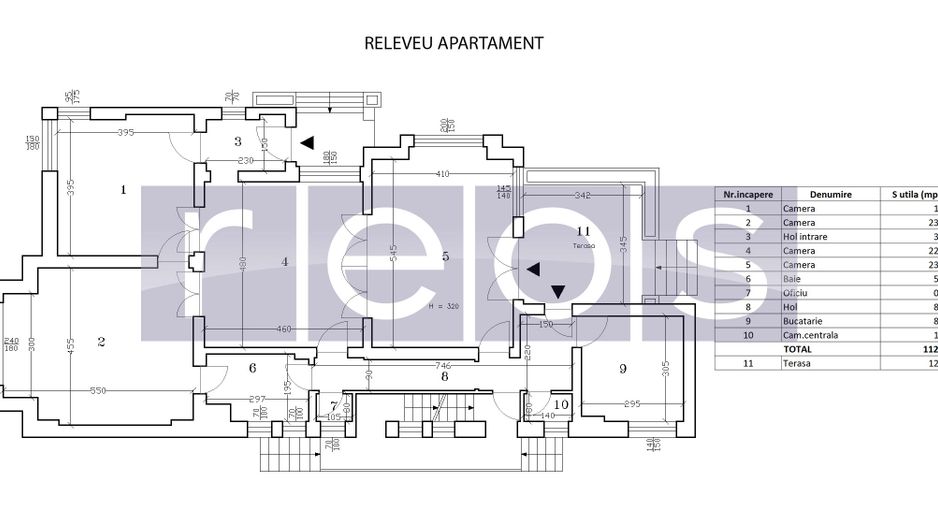 INCHIRIERE PARTER VILA | AVIATORILOR | 113MP | CURTE 110 MP | RENOVAT - Schiță 16