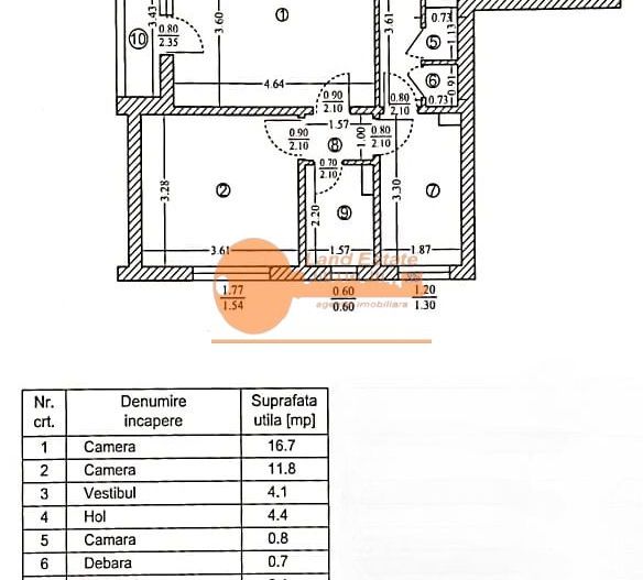 2 camere la 600m de metrou Drumul Taberei - Schiță 12