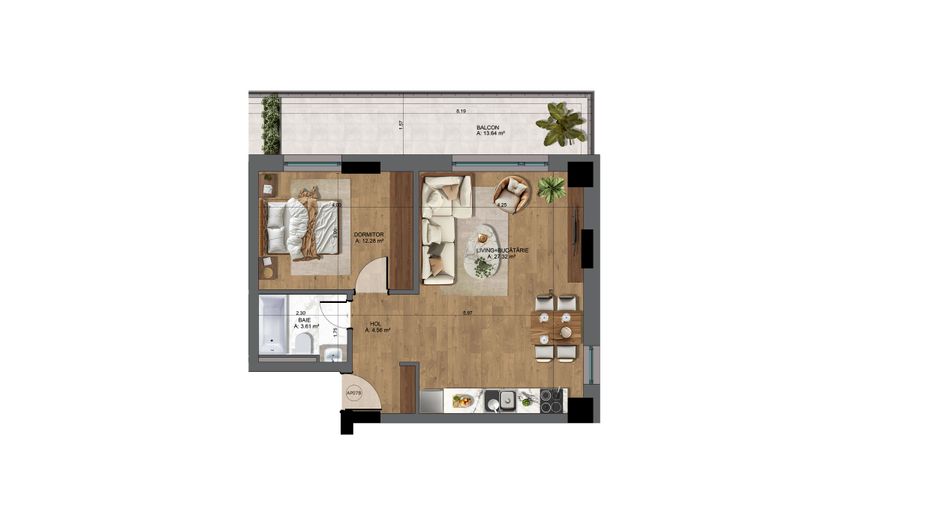 APARTAMENT 2 CAMERE | UNIRII | PROIECT NOU - Poză 2