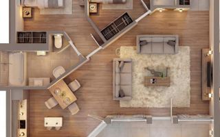 Apartament Ultracentral cu 3 camere, Piata Unirii, 96.70mp - Schiță 1