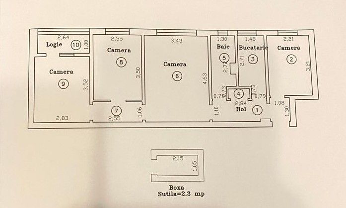 Apartament 4 Camere, Etaj 2, 61 mp, Mobilat, Zona Dacia, COMISION 0% - Poză 11
