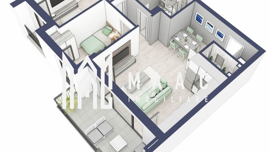 Apartament 3 camere | Etaj 2 | Balcoane 10.6 mp | Turnisor - Poză 5