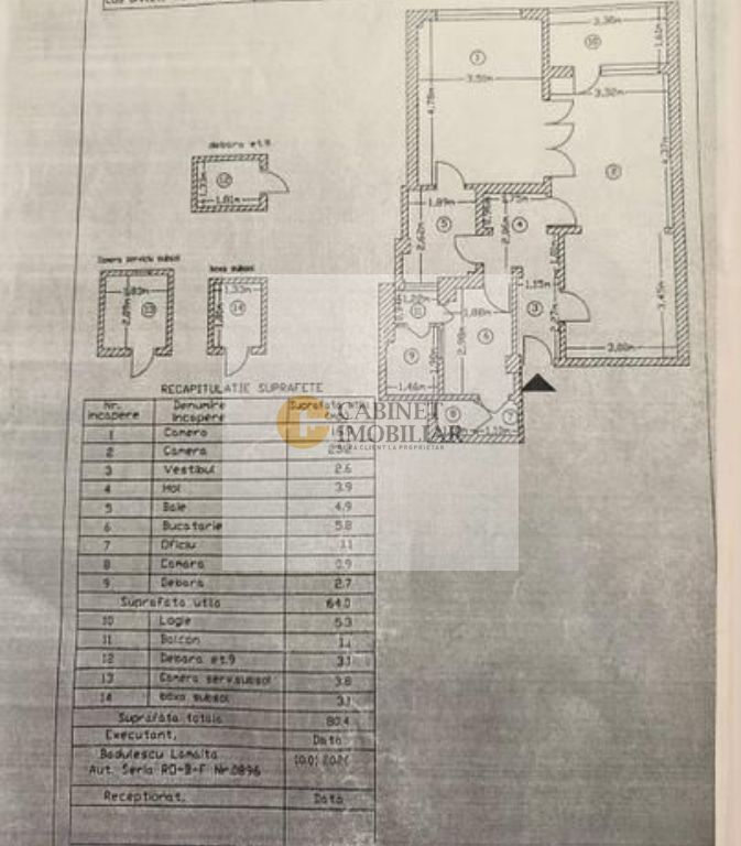2 camere - 80 mp I Sala Palatului I Etaj 2/9 I Creditabil - Poză 20