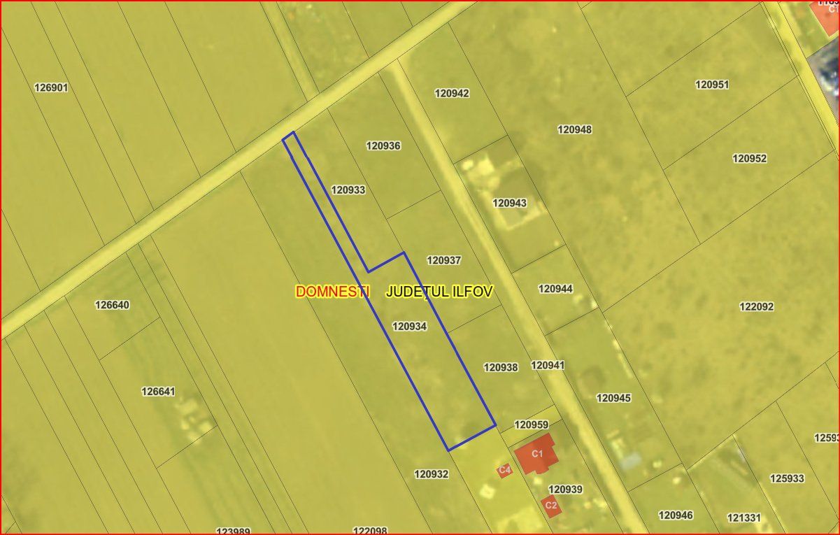 DOMNESTI-TEGHES, TEREN 1.150 MP! - Poză 2