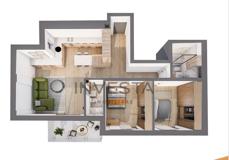 Apartament modern/Ansamblu rezidential NZEB/Zona centrala - Poză 5