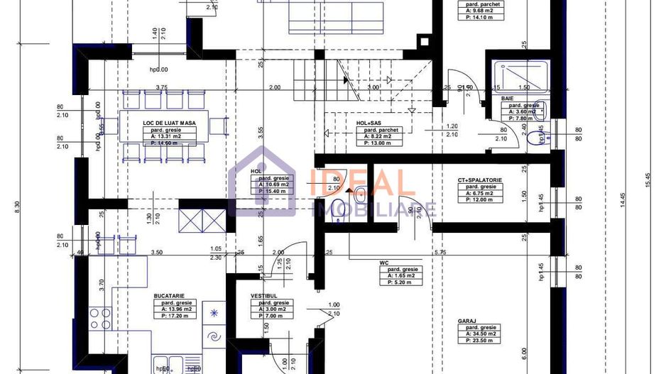 Casa Individuala Morderna cu 4 camere si 450 de mp de curte - Schiță 10