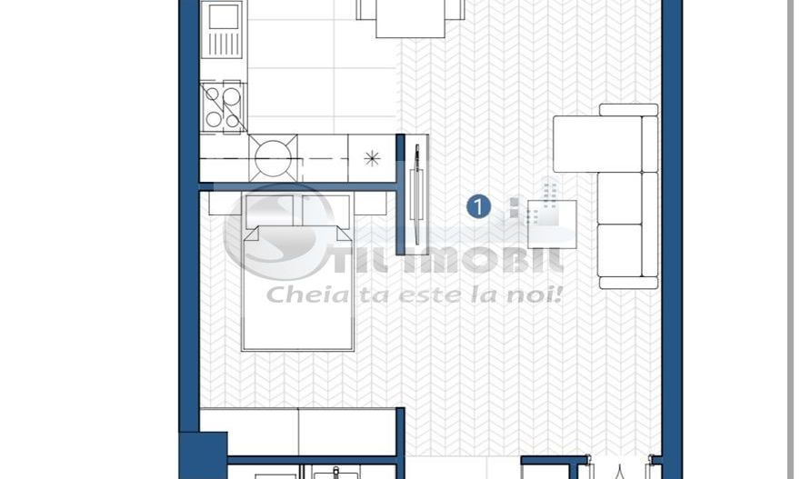 NOU! PROMO! Apartament tip studio 43.61mp, PLATOU GALATA - Poză 6
