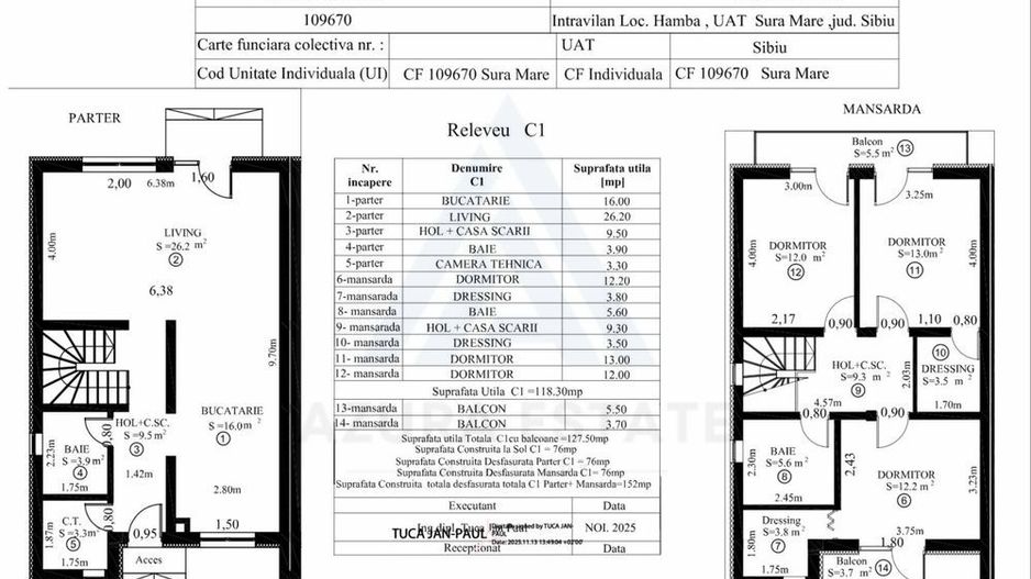 Casa modern 4 camere 2 bai 118.5 mp utili si teren 400 mp in Sura Mare - Poză 8