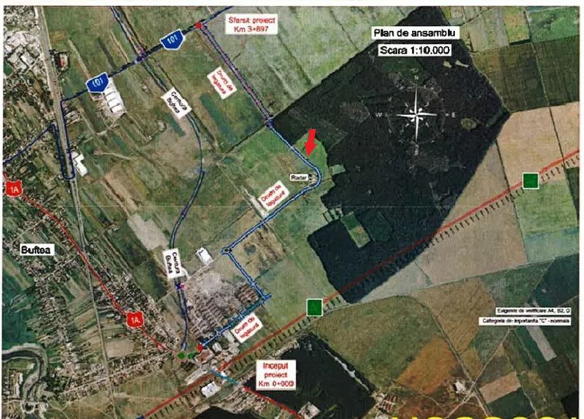 Vând teren construibil 1000 mp lângă pădure Buftea - Poză 3