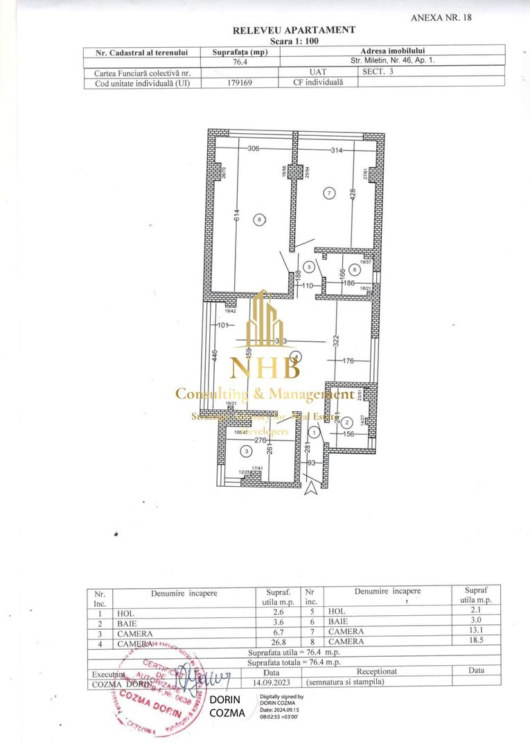 Apartament 3 Camere |  Birouri | Alba Iulia - Poză 14