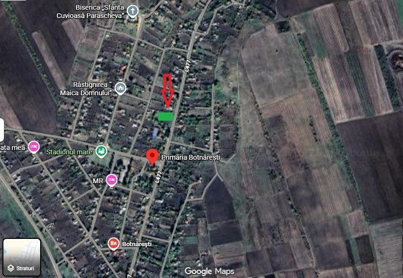 Teren pentru construcții/prima linie – 17,5 ari, Botnăreștii Vechi, Raionul Anenii Noi - Poză 2