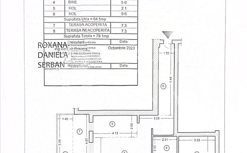 Chirie, 2 camere + loc de parcare, Pipera - Schiță 12