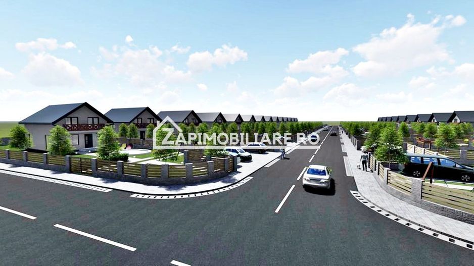 Teren 650mp cu autorizatie de construcției,asfalt,Utilitați - Poză 1