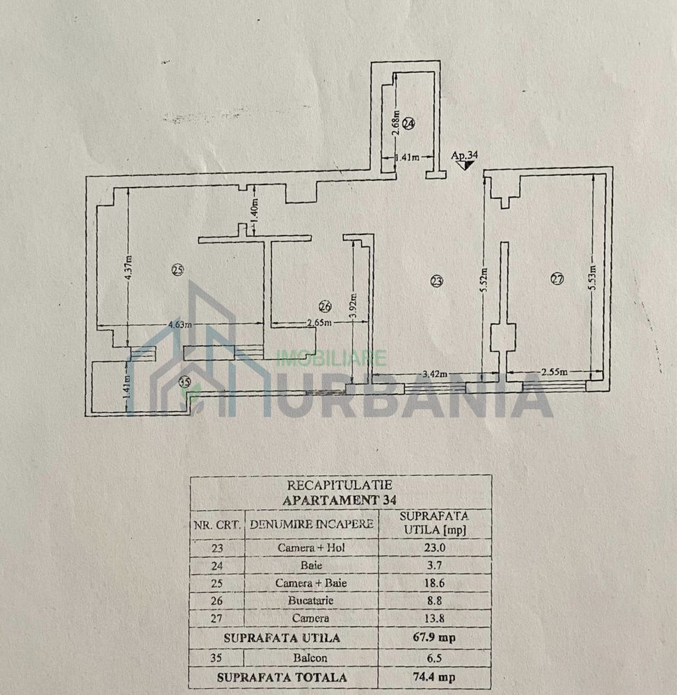 Apartament 3camere, 2 bai,Tatarasi (iasi) - Poză 8