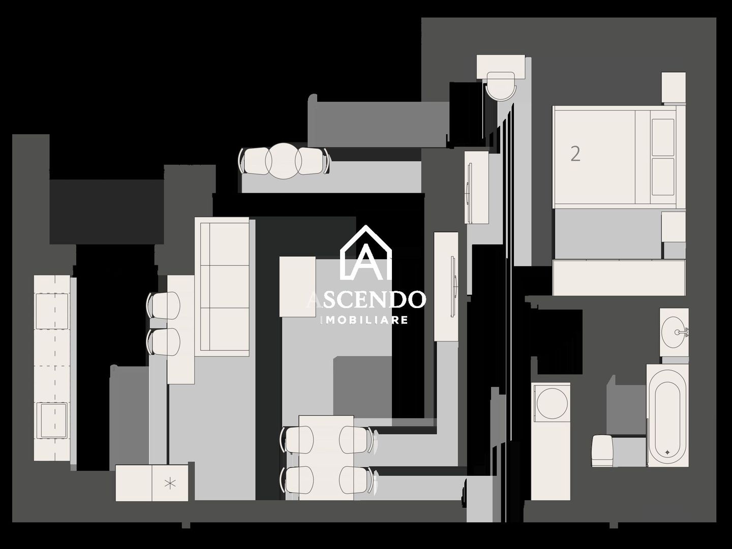 AFI Home North - Apartament 2 camere, cu balcon, etaj 2, pet friendly - Poză 9