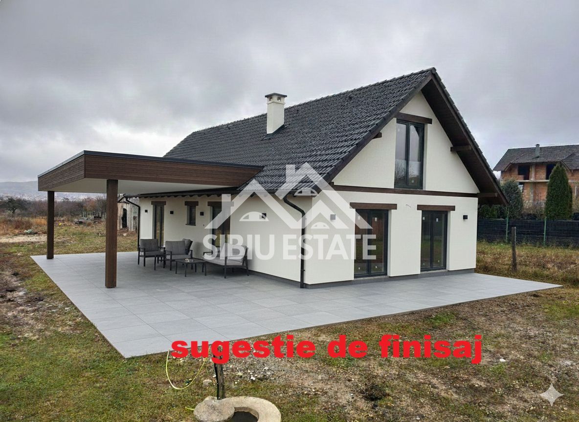 Casa 130 mp, teren 2800 mp, priveliște superbă – Marginimea Sibiului - Poză 14